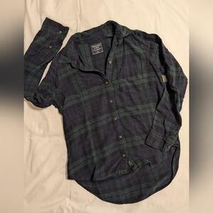 Abercrombie & Fitch Plaid Flannel Button Down Shirt